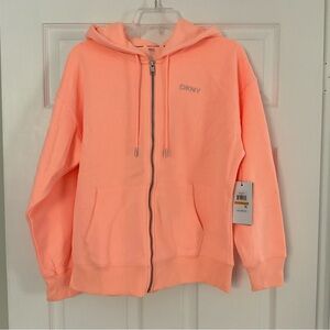 DKNY Coral Zip-Up Hoodie